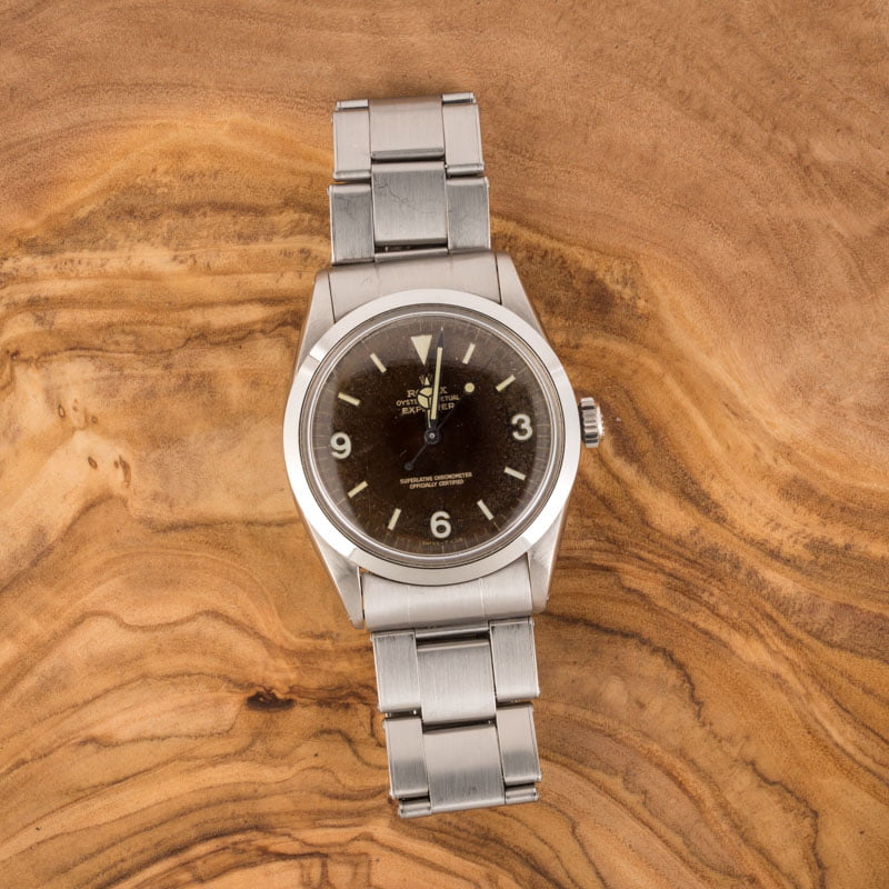 Vintage Rolex Explorer 1016 Gilt Tropical Dial