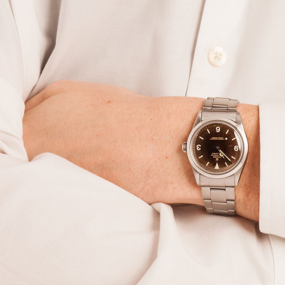 Vintage Rolex Explorer 1016 Gilt Tropical Dial