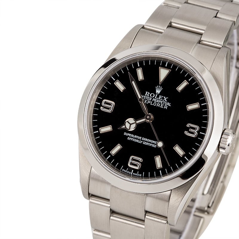 Used Rolex Explorer 114270 Stainless Steel Oyster