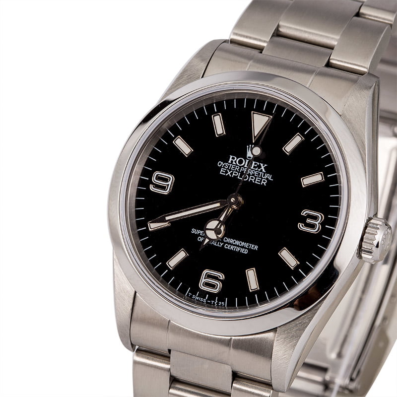 Pre-Owned Rolex Explorer 14270 Smooth Bezel