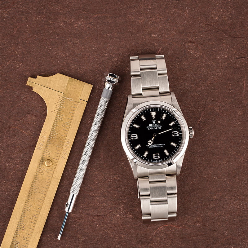 Pre-Owned Rolex Explorer 14270 Smooth Bezel