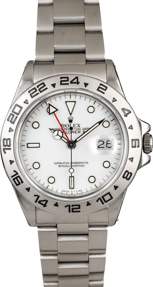 White Dial Rolex Explorer 16550 Steel Oyster