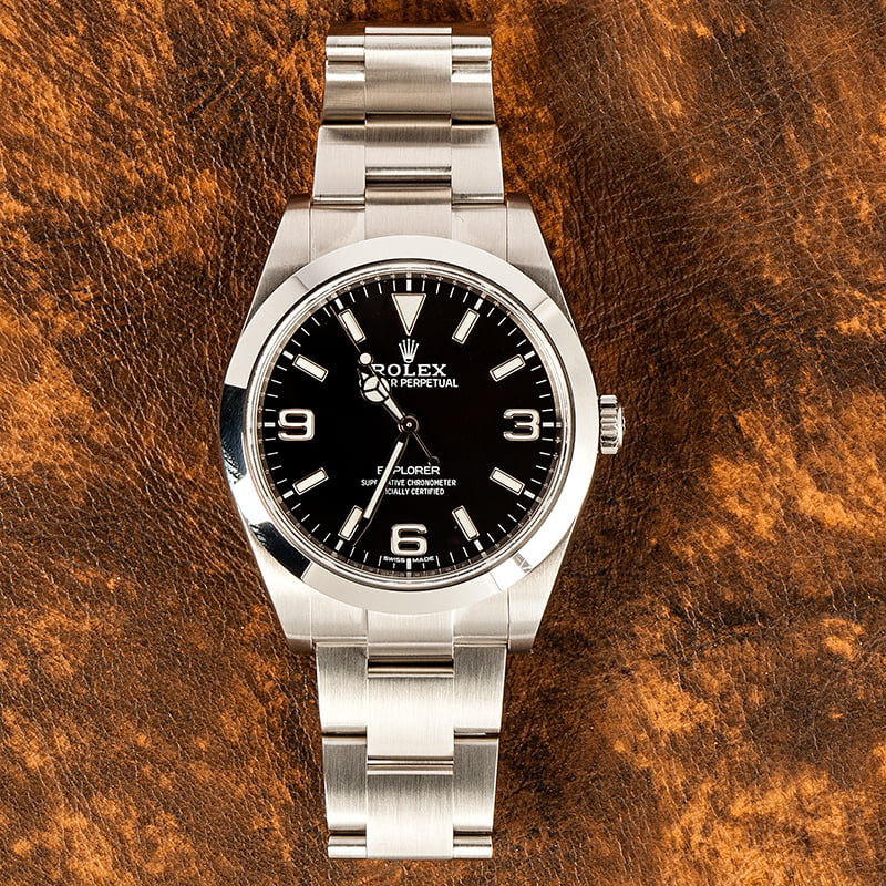 Buy Used Rolex Explorer 214270 Bob s Watches Sku 141937 x
