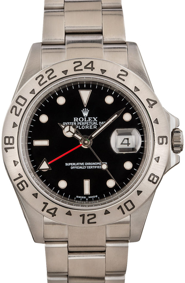 Image of Rolex Explorer II 16570 Black Dial Stainless