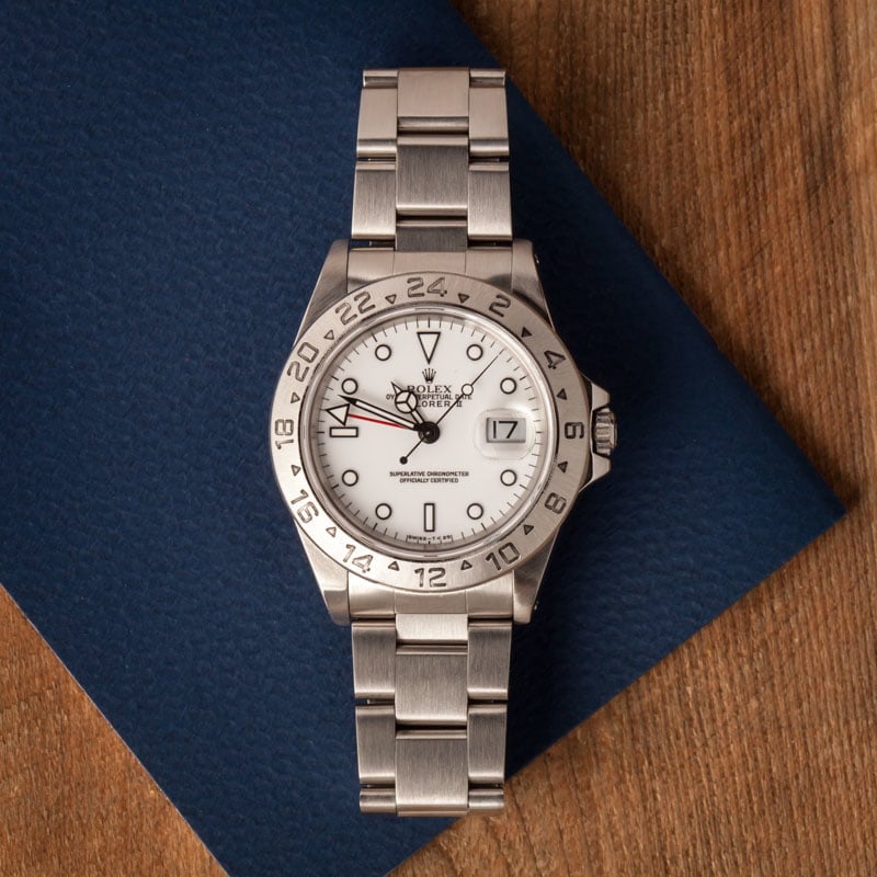 Rolex Explorer II 16570 Polar Dial