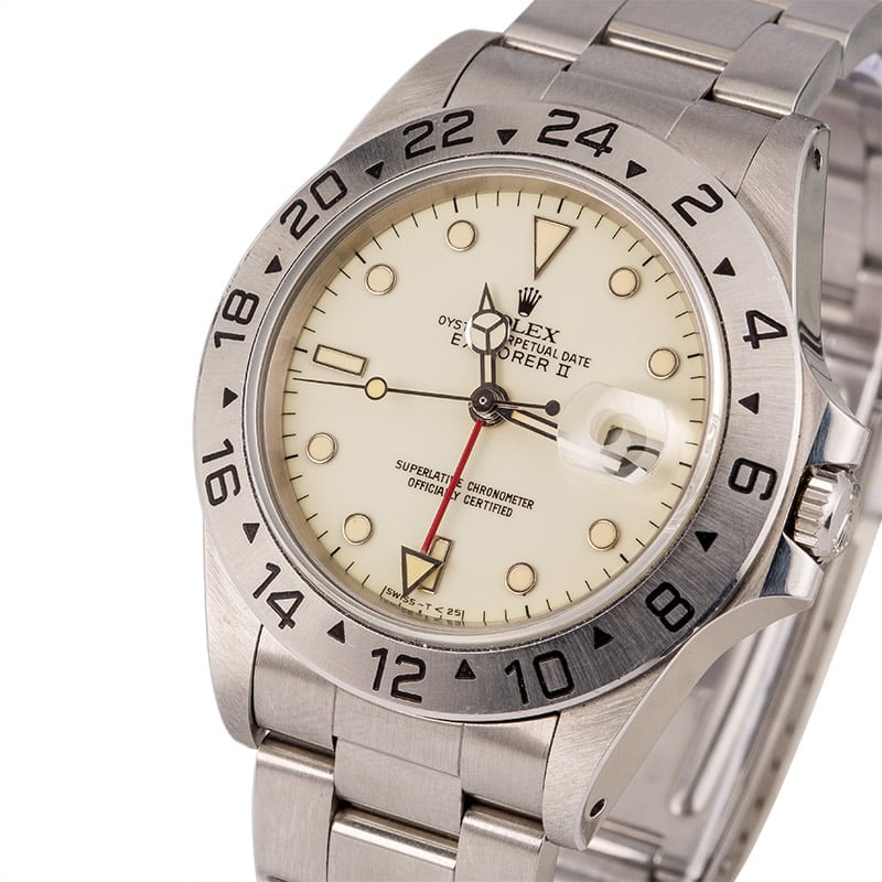 Vintage 1984 Rolex Explorer 16550 Cream Dial