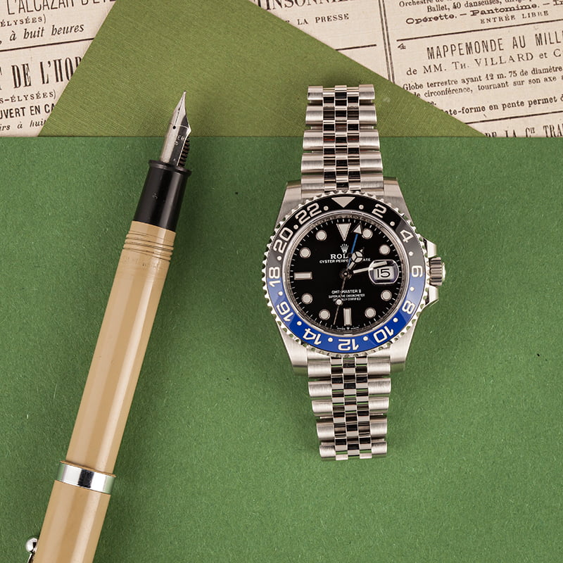 Unworn Rolex GMT-Master 126710 Jubilee 'Batman'