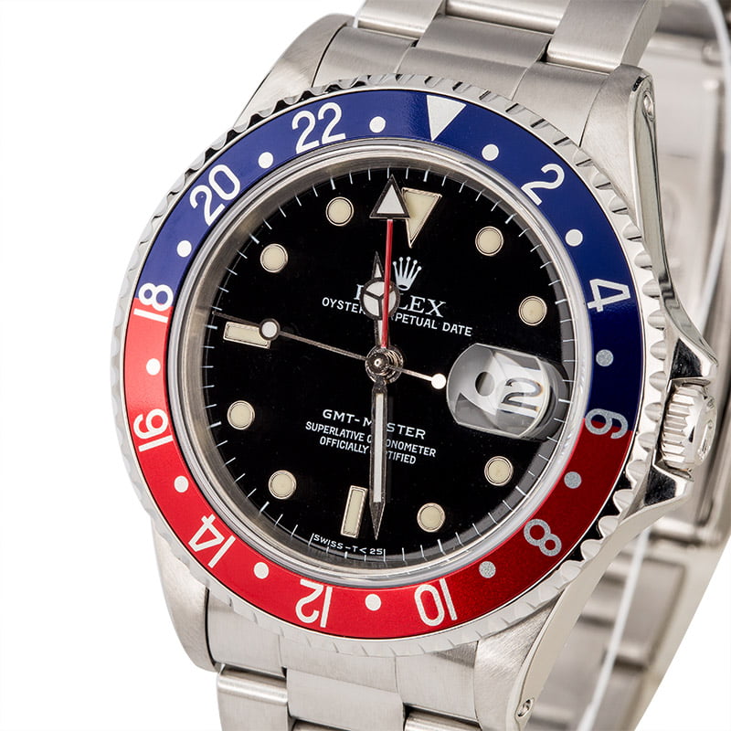 Used Rolex GMT-Master 16700 Pepsi Bezel Insert