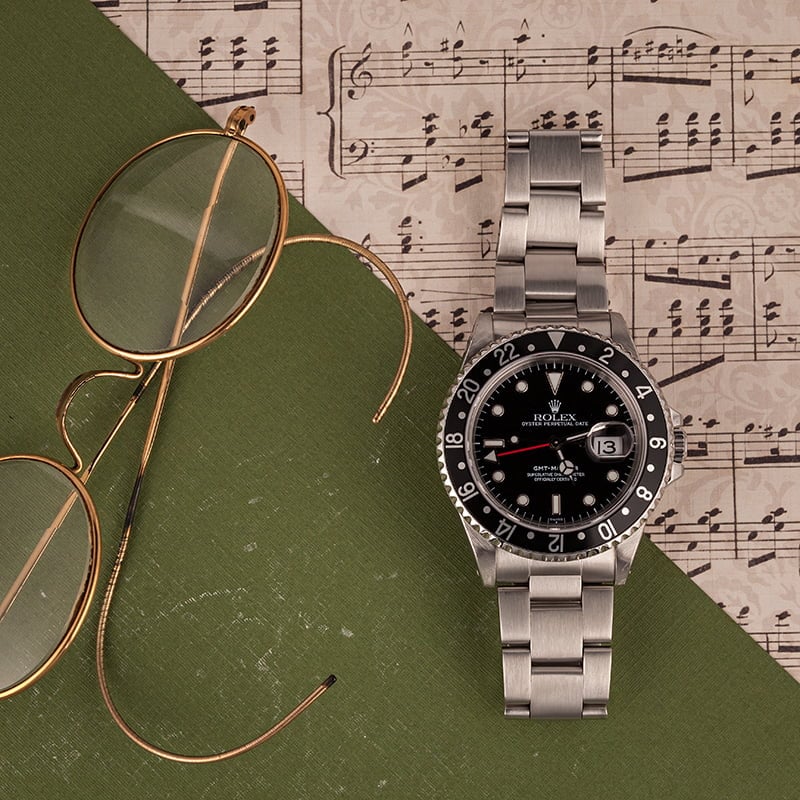 Used Rolex GMT-Master 16700 Black Dial Watch