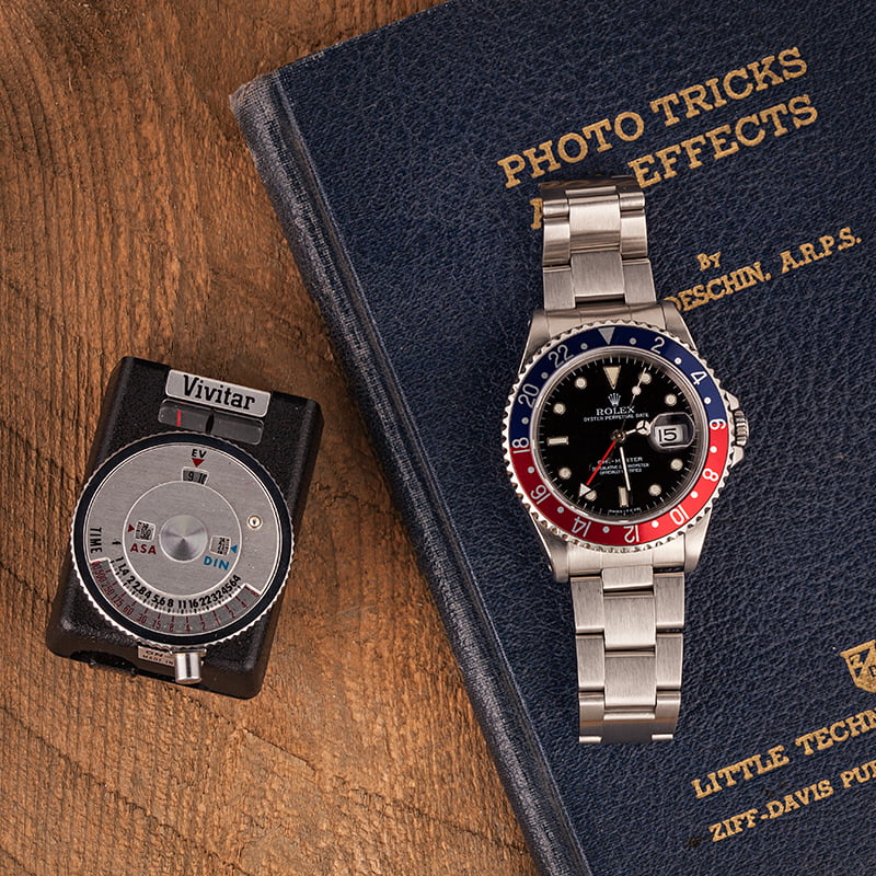 Pre Owned Rolex GMT-Master 16700 Red and Blue 'Pepsi" Bezel