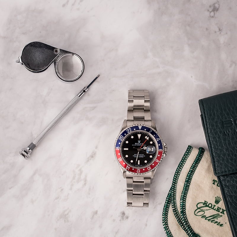 Used Rolex GMT-Master 16700 'Pepsi' Bezel