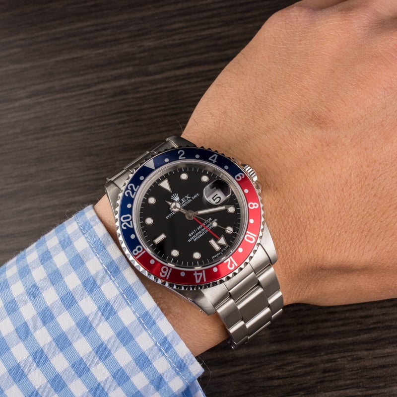 Pre Owned Rolex GMT-Master 'Pepsi' 16700