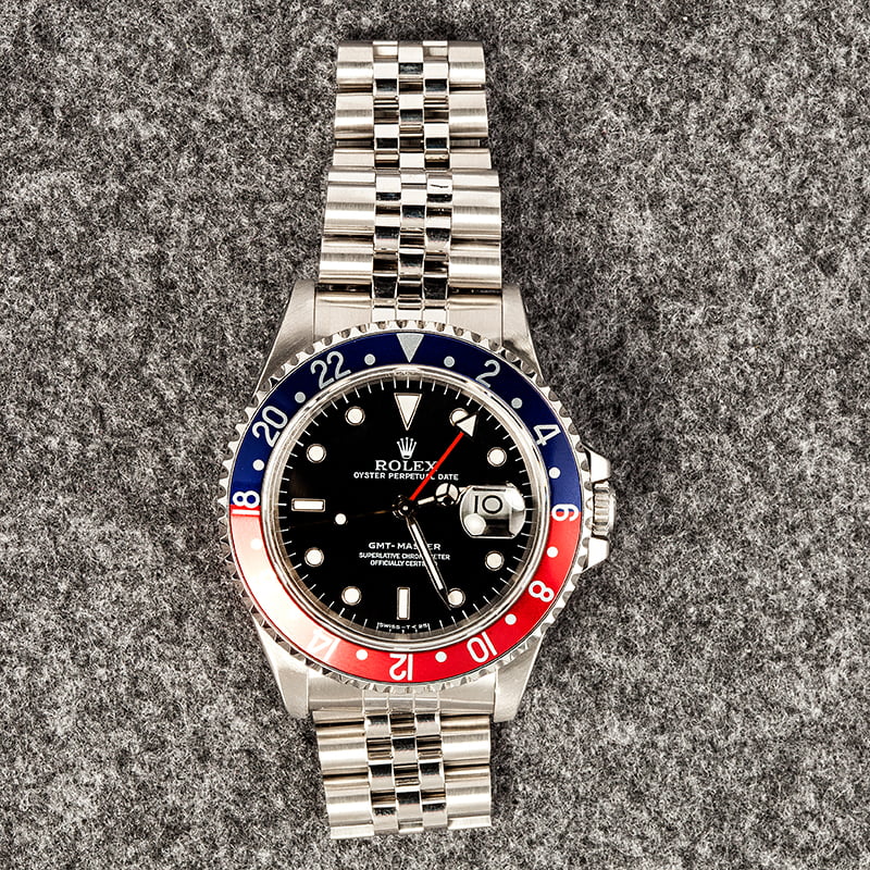 Rolex GMT-Master 16700 'Pepsi' with Steel Jubilee Band