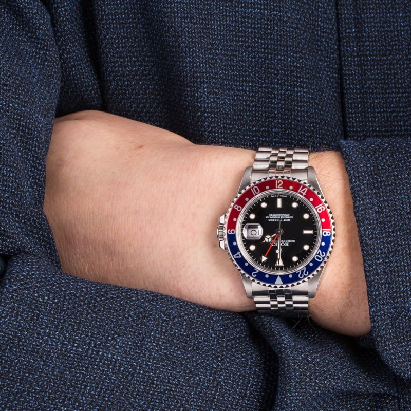 Rolex GMT-Master 16700 'Pepsi' with Steel Jubilee Band