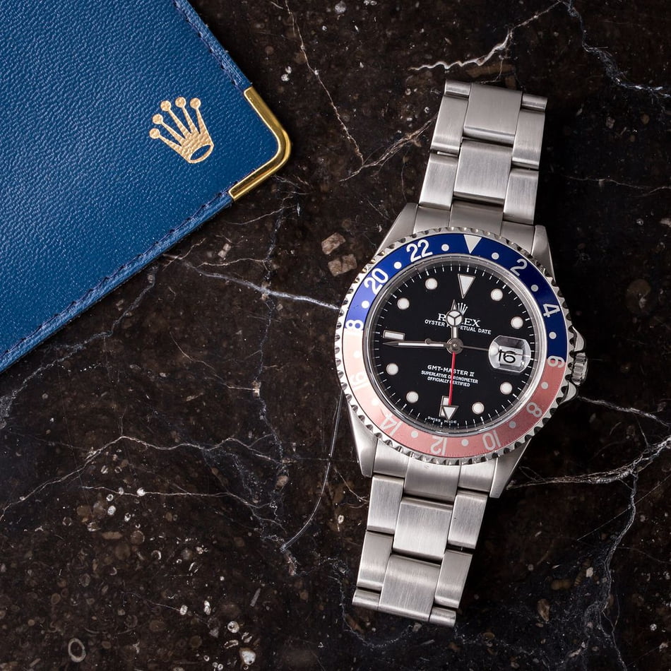 Rolex GMT-Master II Ref 16710 Faded Pepsi Insert