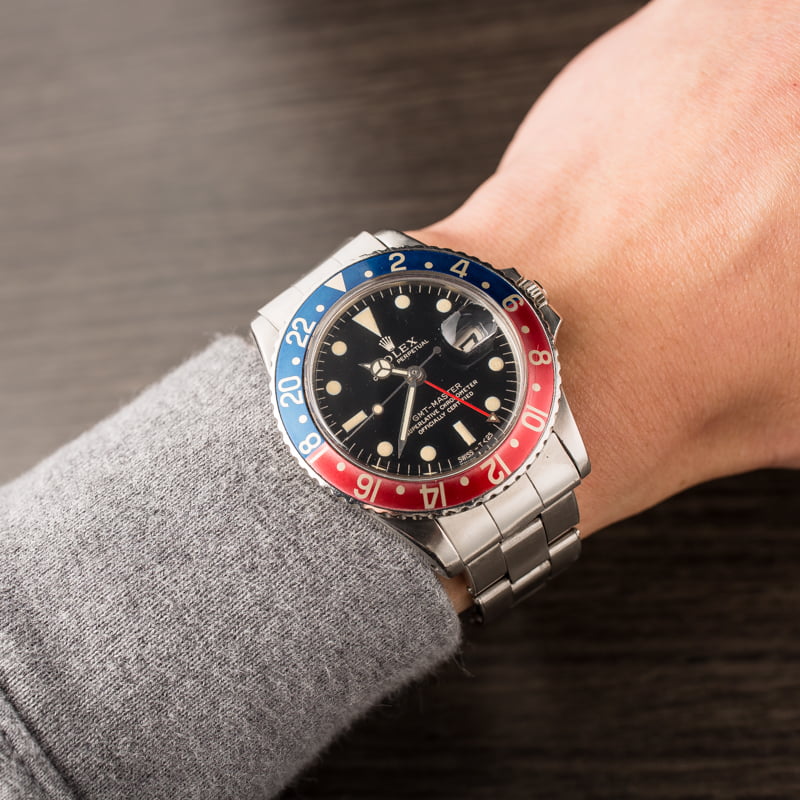 Vintage 1966 Rolex GMT-Master 1675 Glossy Dial