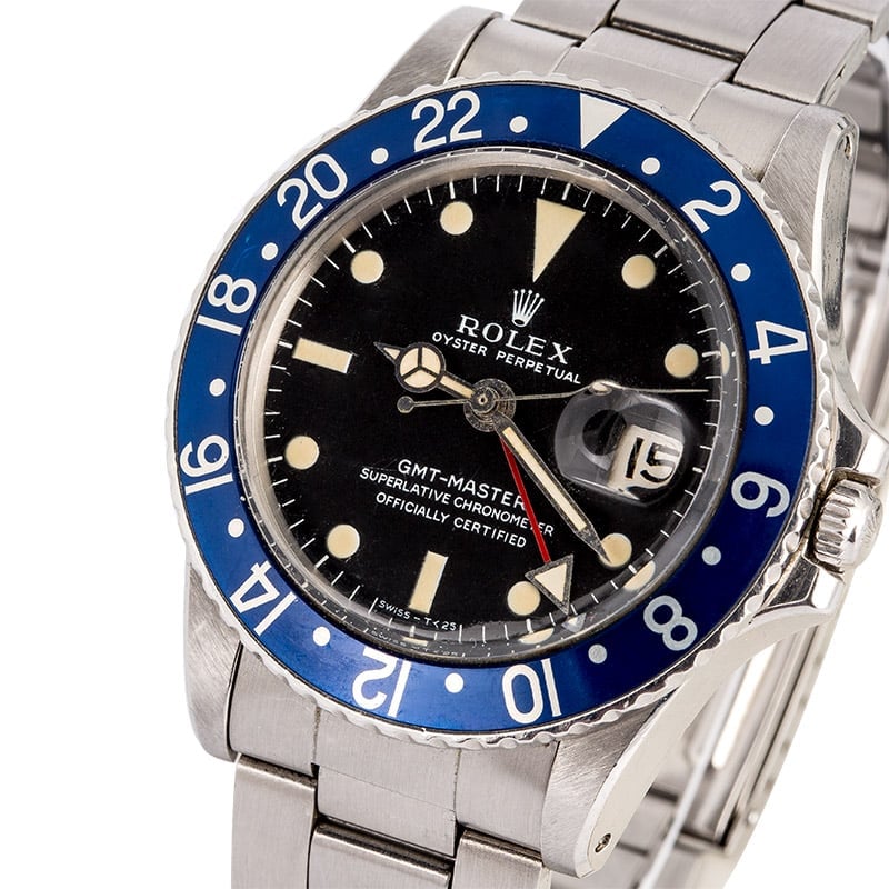 Vintage 1971 Rolex GMT Master 1675 Blueberry