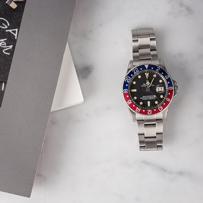 Vintage 1968 Rolex GMT-Master 1675 'Pepsi' Bezel