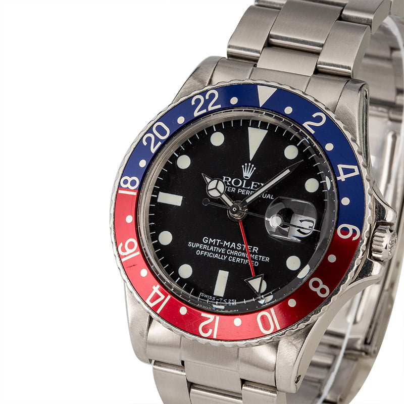 Vintage 1971 Rolex GMT-Master 1675 'Pepsi' Insert