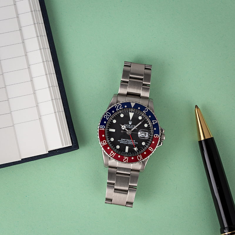 Vintage 1971 Rolex GMT-Master 1675 'Pepsi' Insert