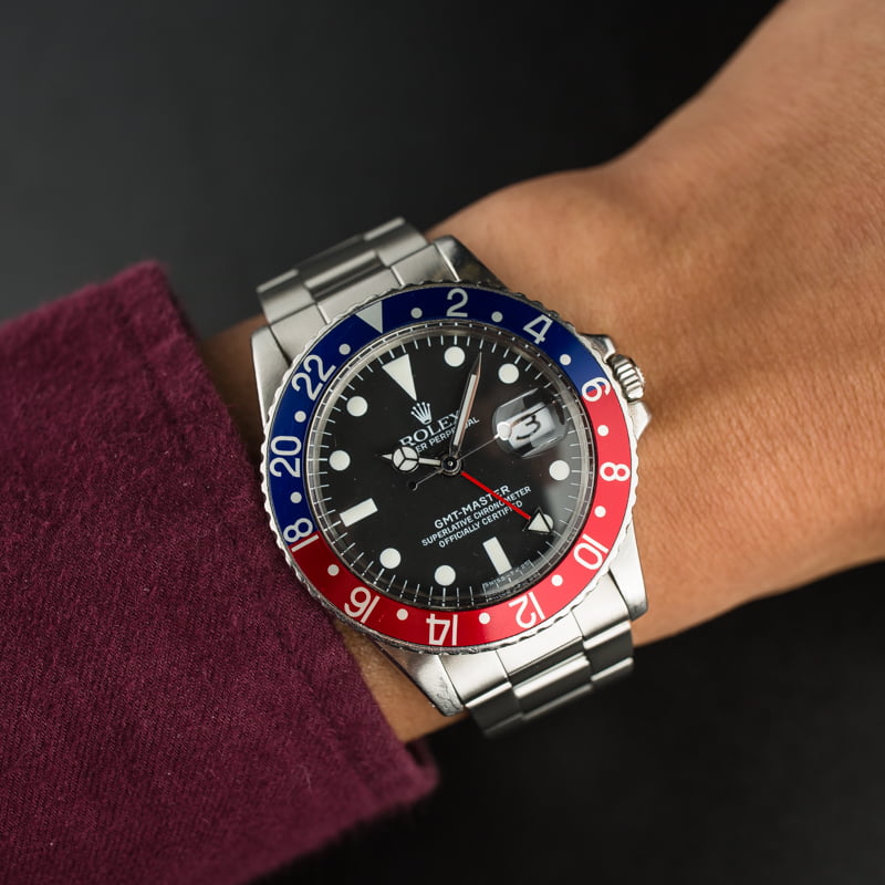 Vintage 1971 Rolex GMT-Master 1675 'Pepsi' Insert