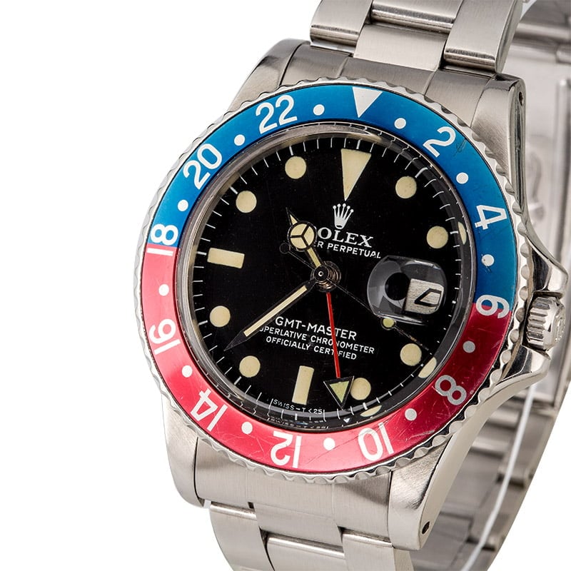 Vintage Rolex GMT-Master 1675 Mark IV Dial