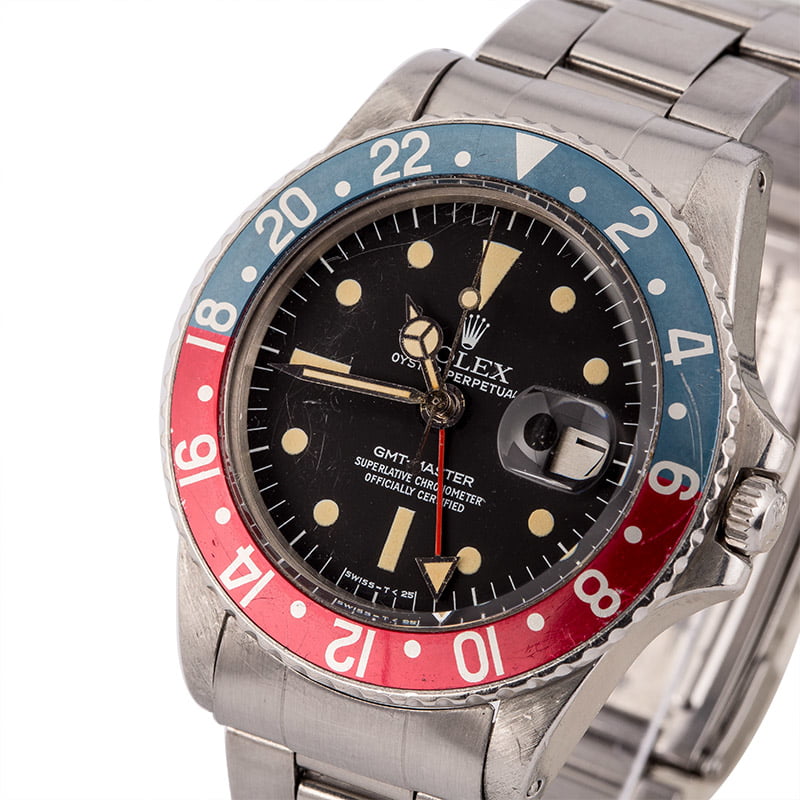 Vintage 1977 Rolex GMT-Master 1675 Pepsi