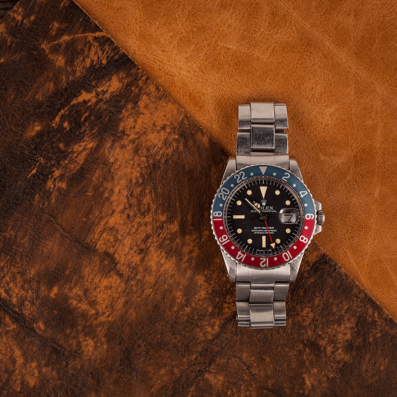 Vintage 1977 Rolex GMT-Master 1675 Pepsi