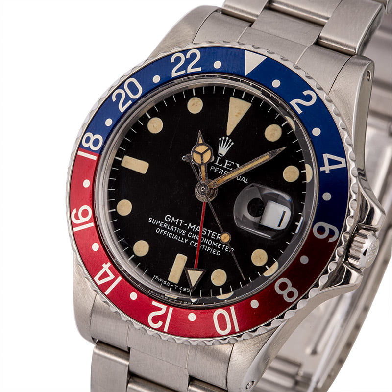 1978 Vintage Rolex GMT-Master 1675 Pepsi Bezel