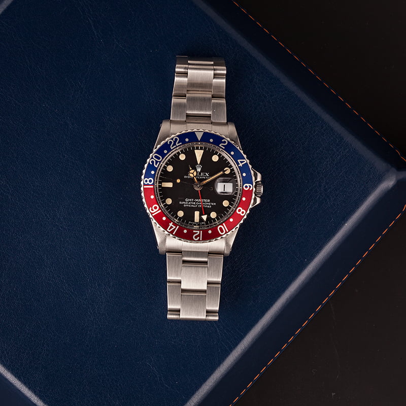 1978 Vintage Rolex GMT-Master 1675 Pepsi Bezel