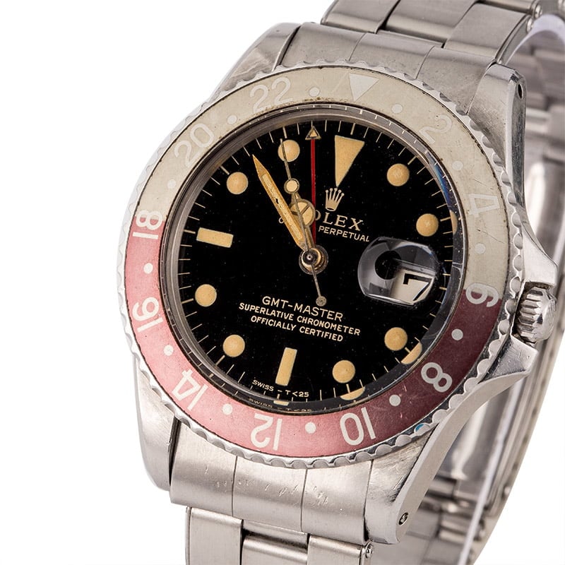 Vintage 1963 Rolex GMT-Master 1675 Faded Pepsi Bezel