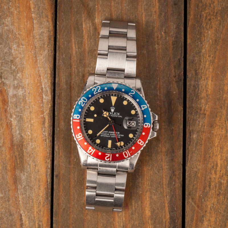 Vintage Rolex GMT-Master 1675 Stainless Steel