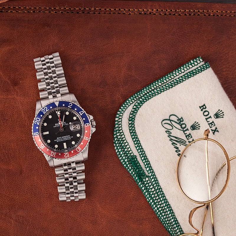 Vintage 1980 Rolex GMT-Master 16750 Pepsi