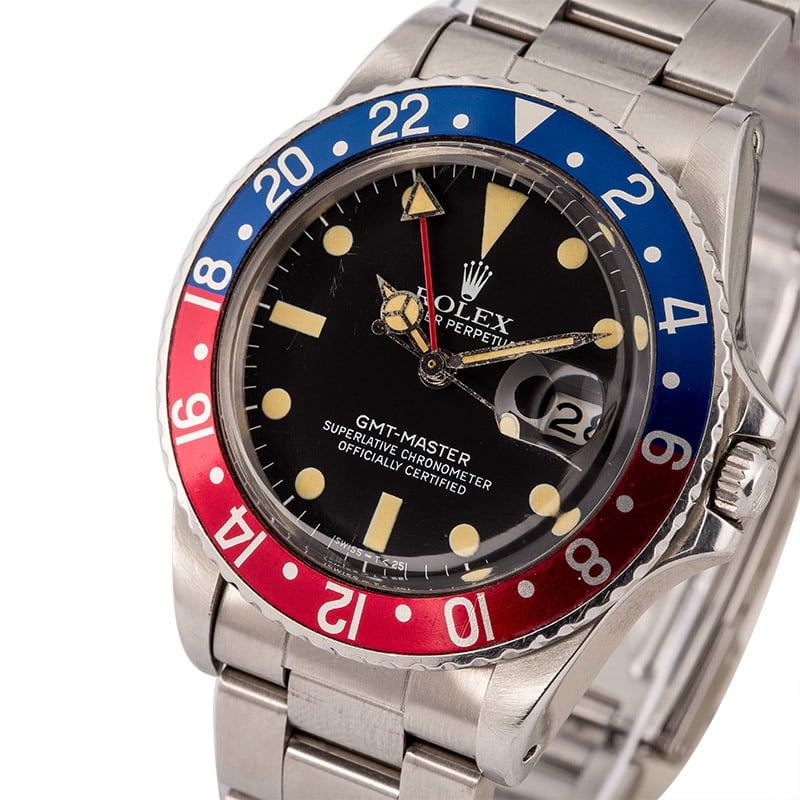 Vintage 1982 Rolex GMT-Master 16750 Pepsi