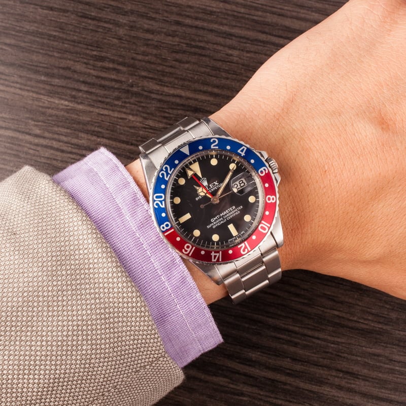 Vintage 1982 Rolex GMT-Master 16750 Pepsi