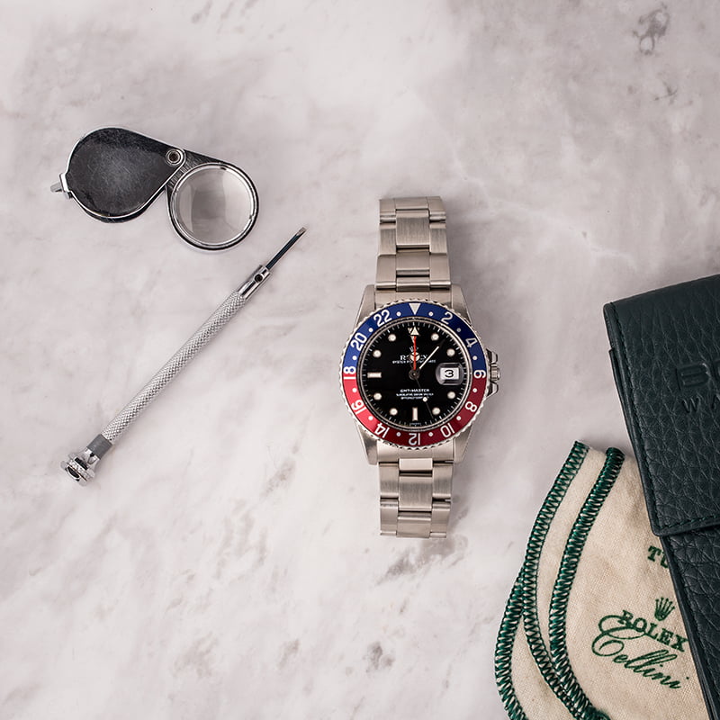 Used 'Pepsi' Bezel Rolex GMT-Master 16750