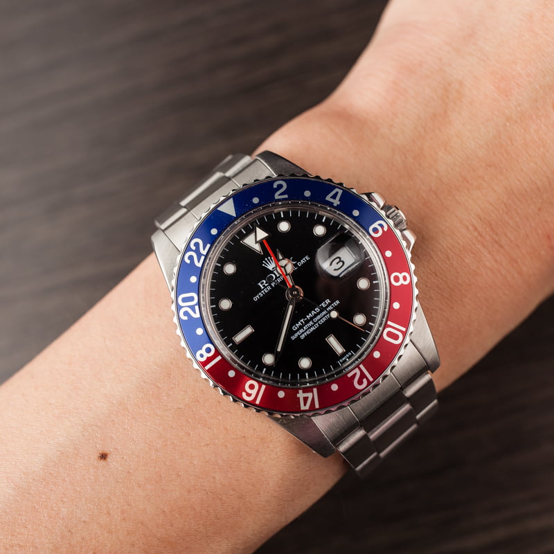 Used 'Pepsi' Bezel Rolex GMT-Master 16750