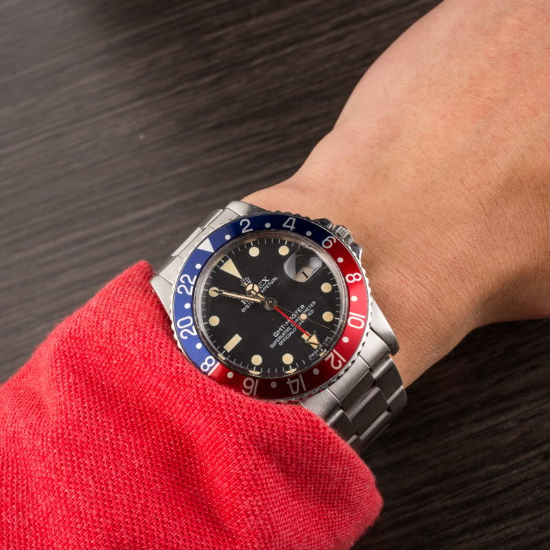 Vintage Rolex GMT-Master 16750 'Pepsi' Insert 1979