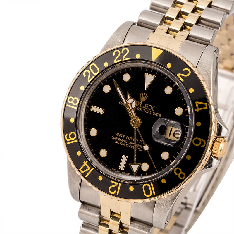 Used Rolex GMT-Master 16753 Two Tone Watch