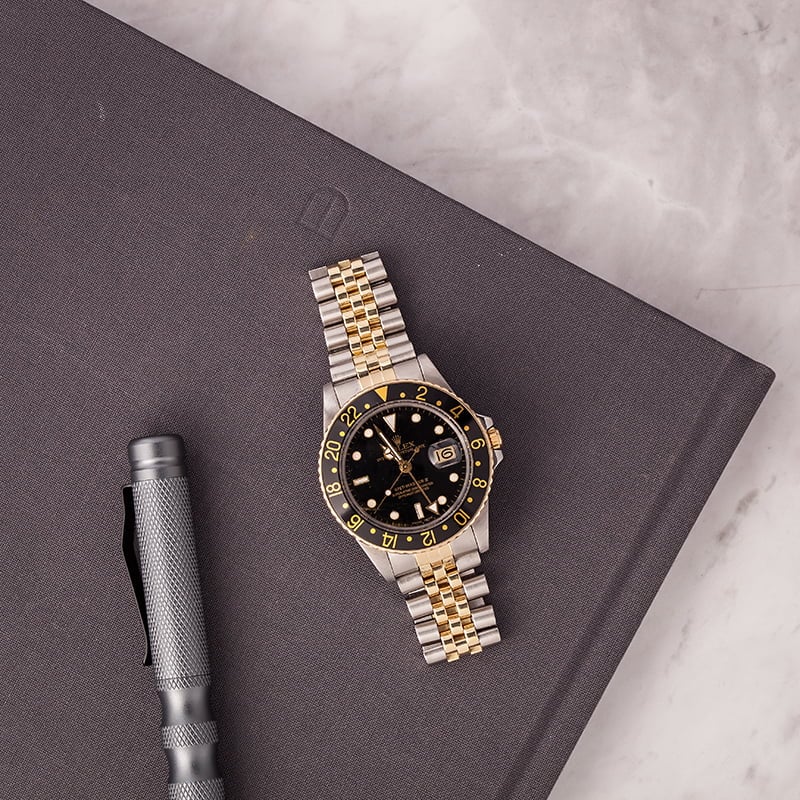 Used Rolex GMT-Master 16753 Two Tone Watch