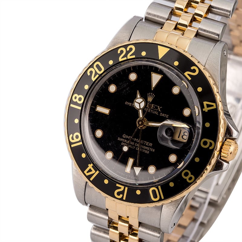 ROLEX ブラック ボストンバッグ Buy Used Rolex GMT-Master 16753 | Bob's Watches - Sku: 126005