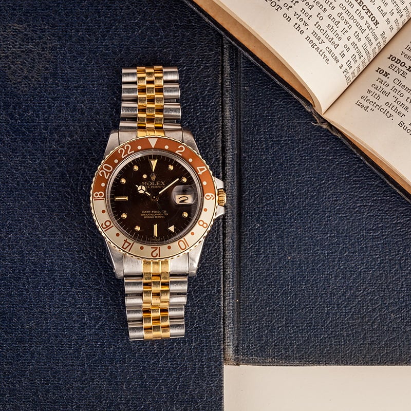 Used Rolex GMT-Master 16753 'Root Beer' Insert