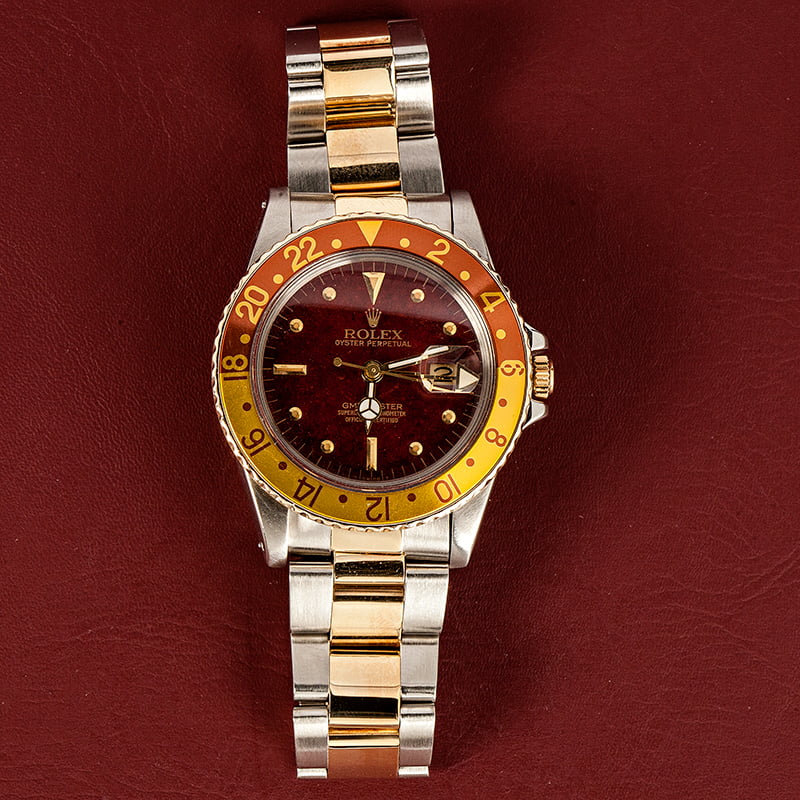 Pre-Owned Rolex GMT-Master 16753 Two Tone Watch