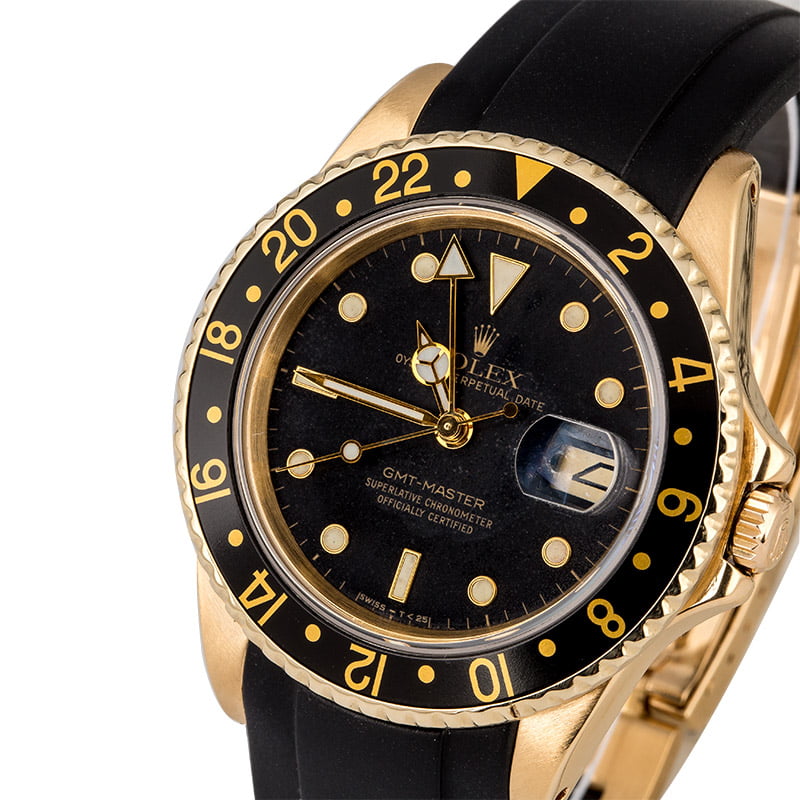 Rolex GMT Master 16758 Yellow Gold Case