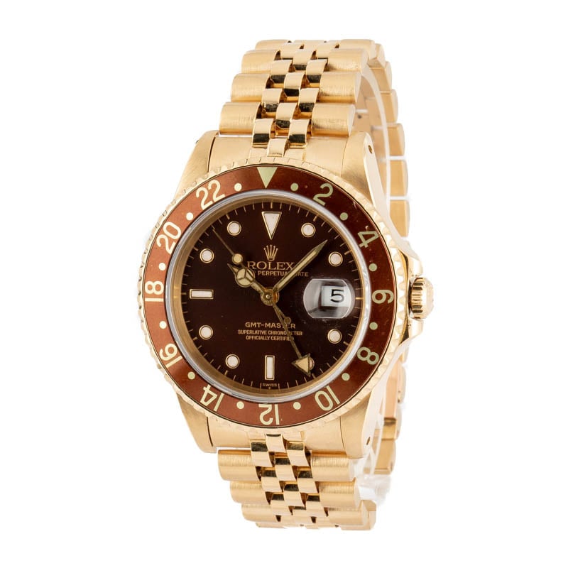 Rolex GMT-Master 16758 18k Yellow Gold