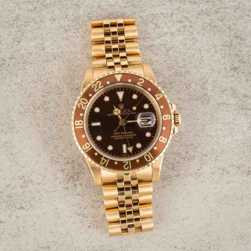 Rolex GMT-Master 16758 18k Yellow Gold