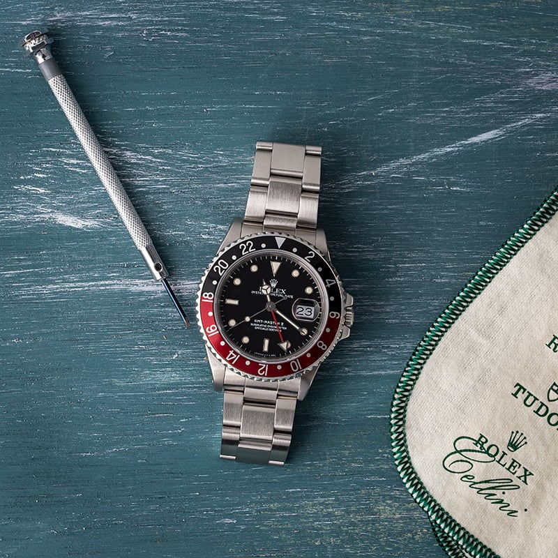 PreOwned Rolex GMT-Master II Ref 16760 'Fat Lady Coke'