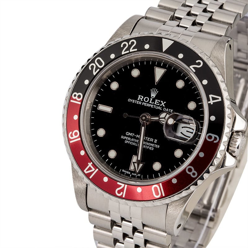 PreOwned Rolex Fat Lady GMT-Master II 16760 Coke