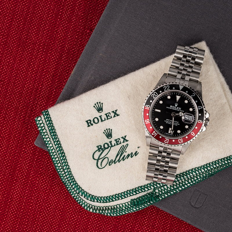 PreOwned Rolex Fat Lady GMT-Master II 16760 Coke