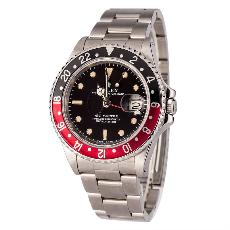 Used Rolex GMT-Master II Ref 16760 'Fat Lady Coke' Insert